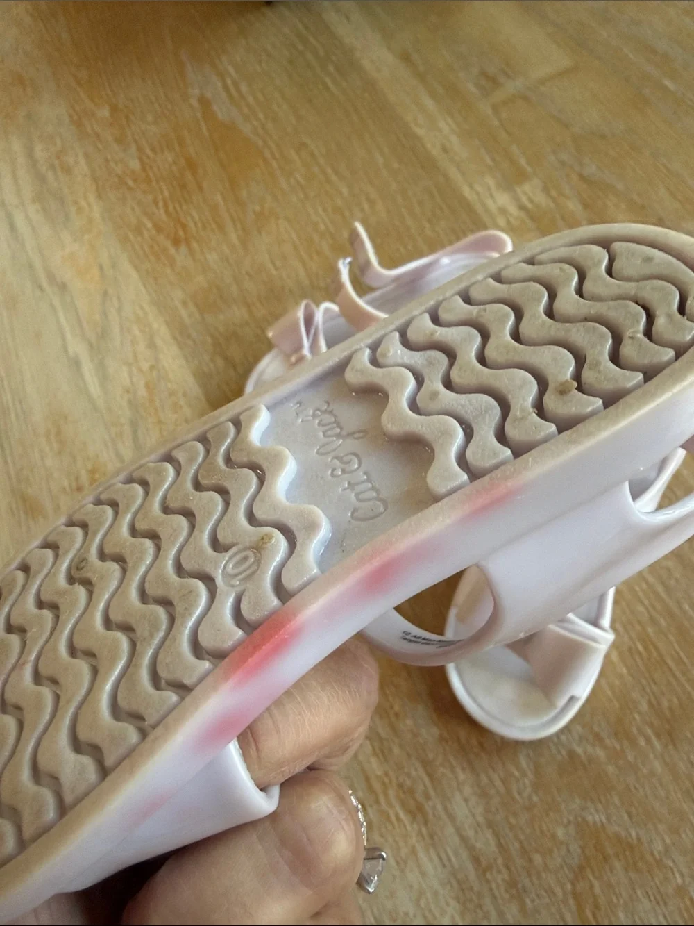 Cat & Jack Light Pink Bow Strap Sandals